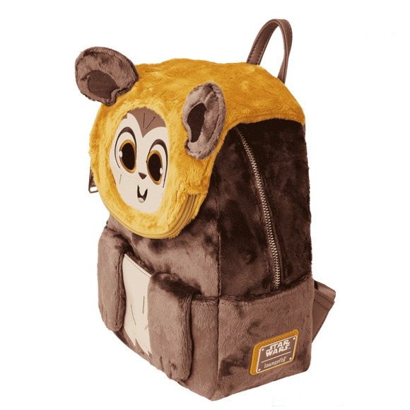 Loungefly Star Wars Plush Wicket Mini Backpack 🆕 - Picture 3 of 9